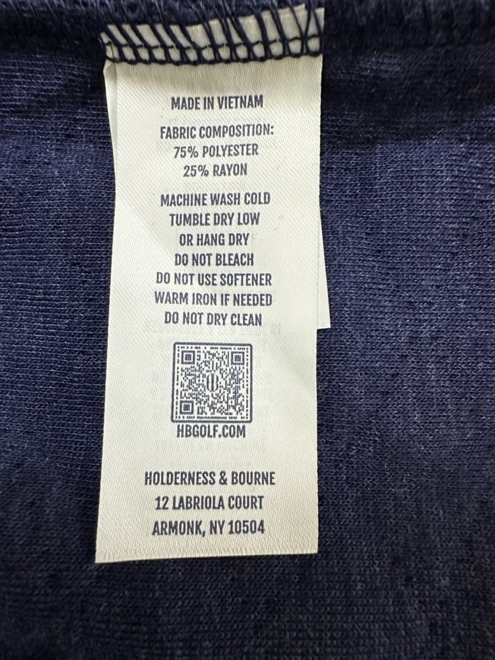 HOLDERNESS & BOURNE The Sullivan Men’s Snap-Button Pullover Navy Blue Size M - Picture 9 of 12